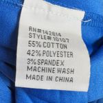 Elizabeth & Nicole royal blue belted pleated skirt flowy midi dress size medium Photo 5