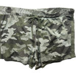 Lucky Brand  Women‎ Sweat Shorts S Green Camo Print Soft Knit Lounge Cozy Leisure Photo 0