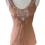 Catherine Malandrino Bergdorf Goodman Size P XS Gauze Tank Crochet Lace Photo 0
