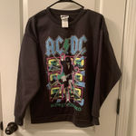 AC/DC  Adult Unisex Graphic Sweatshirt "Blow Up Your Video" Size Small Dark Gray Photo 0