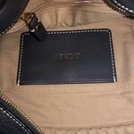 J.Crew Signet Crossbody Bag Dark Gray Pebbled Leather Keys Lock Charms Zip Top Photo 3