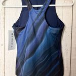Athleta Women's Sporty Athletic Racerback Lightning Print Support Top Sz XS Photo 4