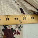 Torrid Cream Floral Thermal Sweater Womens 3X Waffle Knit Fall Boho Snap Up Top Photo 9