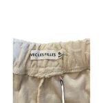 Avec Les Filles Véclies Filles Beige Velvet Lounge Shorts – Soft Stretch Waistband Photo 2