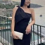 Dress the Population Tiffany One-Shoulder Jumpsuit in Black Size Small Photo 3