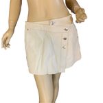 We The Free  "WYNNE" FREE PEOPLE FAUX LEATHER BONE CREAM MINI SKIRT (29/M) Photo 2