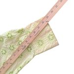 ZARA  Eyelet Embroidered Puff Sleeve Square Neck Peplum To Green Women Size XL Photo 9