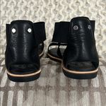 Sorel Black Sporty Ella III Ankle Strap Flat Sandals with Cushioned Footbed Photo 6