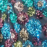 Anthropologie Women's Eve Franco Glenna Black Sequined V-Neck Dress 6 NEW Photo 6