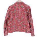 Christopher & Banks Vtg 90s Floral Button Down Shirt Jacket Womens Shacket Western Stretch Size L Photo 1