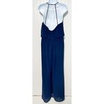 Hayley Paige Occasions Women's V-Neckline Style 5170 Jumpsuit Blue Size 10 Photo 6