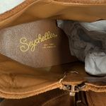 Seychelles  Suede Ankle Boots Heel‎ Stacked Brown Leather Size 7 Photo 7