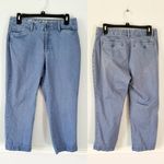 Eddie Bauer Legendwash Stretch Curvy Crop Pants Size 6 Light Blue Outerwear Photo 1