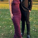 Lulus  Plum Ruched Gown Photo 2