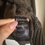 Disturbia Nerthus Pom Pom Cable Knit Cardigan Sz XL in Green Chunky Photo 6