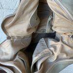 IO Pelle Italia Women's Neutral Olive Gray Leather Shoulder Bag Zip Closure Photo 2