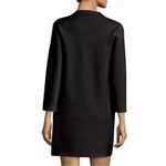 Theory Patrinelle Lace-Up Merino Wool Blend Black Sweater Dress Size M Photo 4