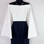 Solace London Eliana Maxi Dress in Cream White and Black with Wide Sleeves Sz 0 Photo 4