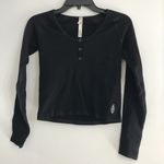 Free People Movement Bail Out Long Sleeve Layer in Black size M-L NWT Photo 2