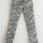 Hudson  Size 26 Barbara Super‎ Skinny Jeans High Rise Waist Camouflage Green NWT Photo 0