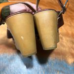 American Eagle Outfitters Tan Brown leather Wedge platform Sandals size 8 Photo 4