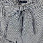 Lauren James NWT  Bow Shorts Sz S Seersucker Striped Tie Waist‎ Cuffed Hem Preppy Photo 1