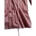 ZARA  Basic Women's Red Embroidered Blouse Sz XS 3/4Bell Sleeve Eyelet Boho Top Photo 10