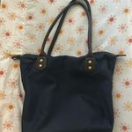 Navy Canvas Shoulder Bag Blue Photo 4