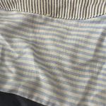 Mystree  Blue Striped Floral Embroidered Button Down Shirt M Photo 13