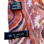 ETRO paisley 100% silk scarf 135cm 53″ square REATIL $890 Red Photo 1