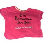 SO  Intimates Pink Shirt "I'm Bananas For You" Photo 0