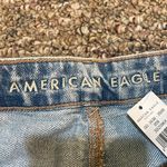 American Eagle Womens New  Mom Straight Jean Short High Rise Photo 2