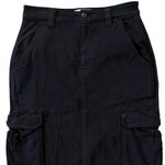 Aritzia TNA Cargo Skirt Black Denim Midi Skirt with Pockets Size Small (4) Photo 2
