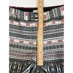 Artisan NY Tribal Print Cream & Black Midrise Cotton Blend Shorts Women's Size 8 Photo 7