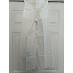 Madewell $138 High Rise Flared Wide-Leg Crop Raw Hem Jeans White Size 25 Photo 9