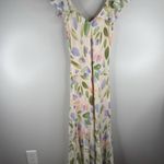 NEW ASTR the Label Wisteria Chiffon Dress Size M Floral Maxi Blue Multi Pink Size M Photo 4