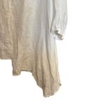 Chalet Tunic Top Womens Medium Ivory Cowl Neck Lagenlook Asymmetrical Blouse Photo 4