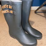 Gray Rain Boots Size 9 Photo 0