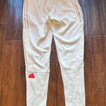 Adidas Women's Regular Fit Elastic Waist Zip Pockets Tricot Pants Off White NWT Photo 9