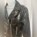 Charlotte Russe NEW Faux Vegan Leather Fashion Black Moto Jacket Size Large 0339 Photo 1