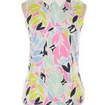 Tommy Bahama Golf Colorful Blouse with Peter Pan Collar UPF 50 Photo 0