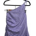 Amanda Uprichard X Revolve Kavala 100% Linen Dress In Lilac Photo 4