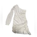 Showpo. One Shoulder Mini Dress in White size 6 Photo 1
