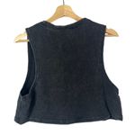 Cara Loren Active Faded Black Ribbed Crop Athletic Tank Top M Size M Photo 1