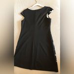 Devine Bkack dress with butterfly print design(textured)grayish blue, cap sleeve Black Size 0 Photo 3