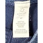Aerie  offline High Waist Athletic Leggings‎ Ribbed Side Panel Pants Navy Blue S Photo 7