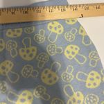 Motel  blue and yellow mushroom print sweater mini skirt size small Photo 3
