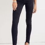Madewell 9" High-Rise Skinny Jeans in Berkeley Black Button Fly H3026 Size 25 Photo 0