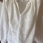 Maje  gorgeous embroidered ramie balloon sleeve blouse. Photo 4