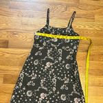 Treasure & Bond Women 8 Brown Tan Floral Print Spaghetti Strap Shift Dress Photo 2